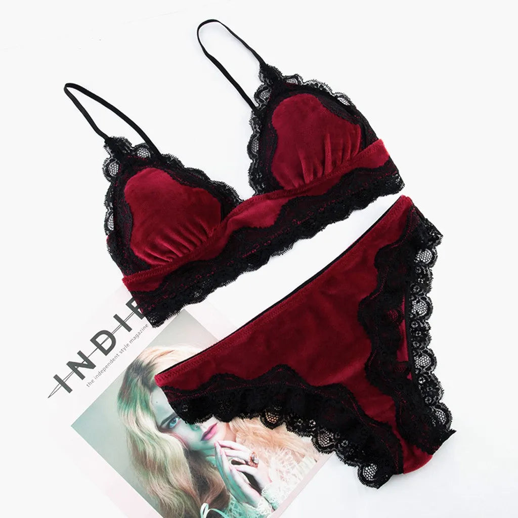 Bras and Thong Set 2Pcs Seductive Lingerie