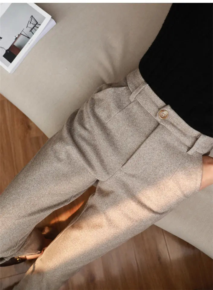 Woolen Pants Women's.