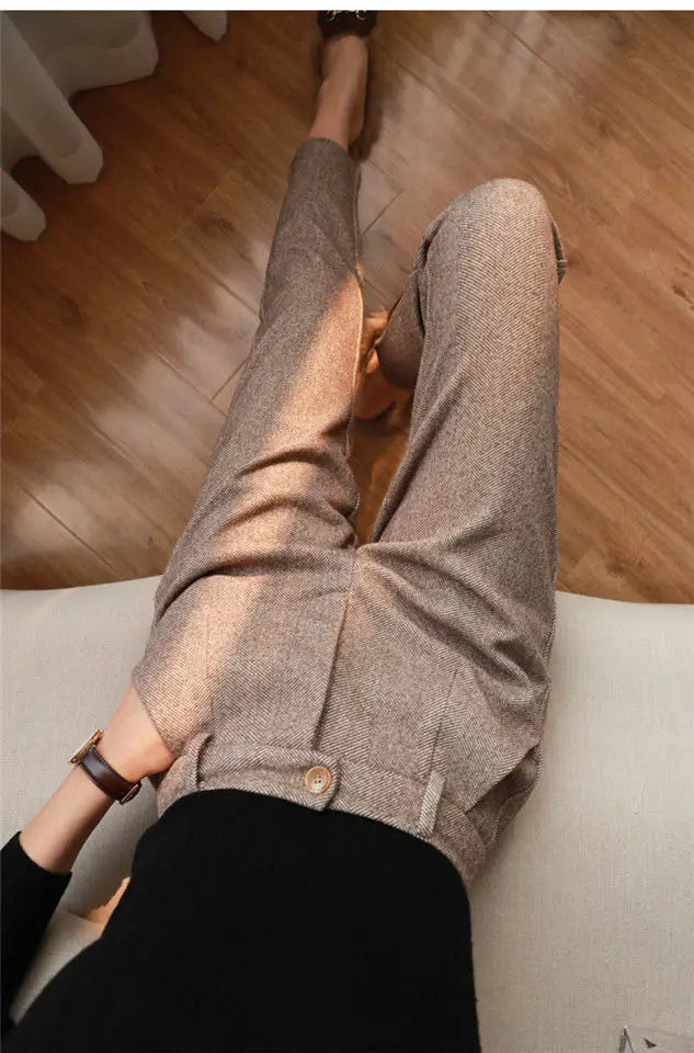 Woolen Pants Women's.