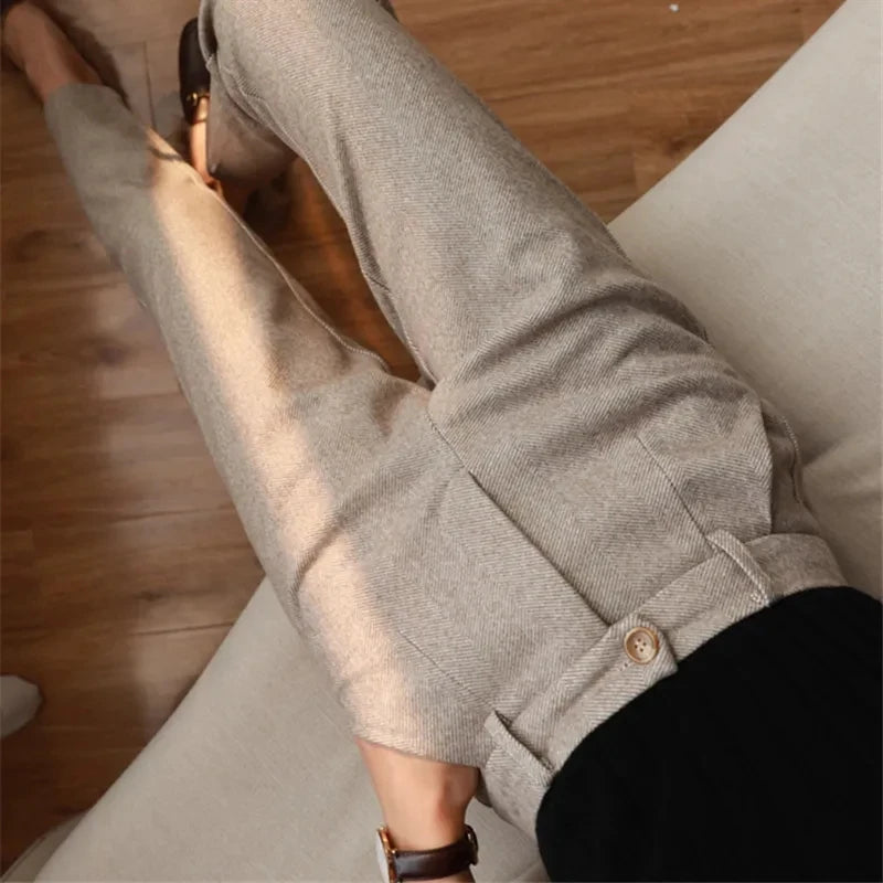 Woolen Pants Women's.