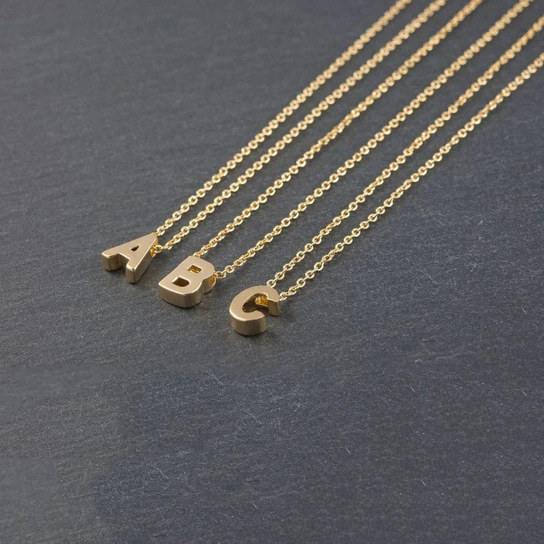 Fashion Gold Chain Initial Charm