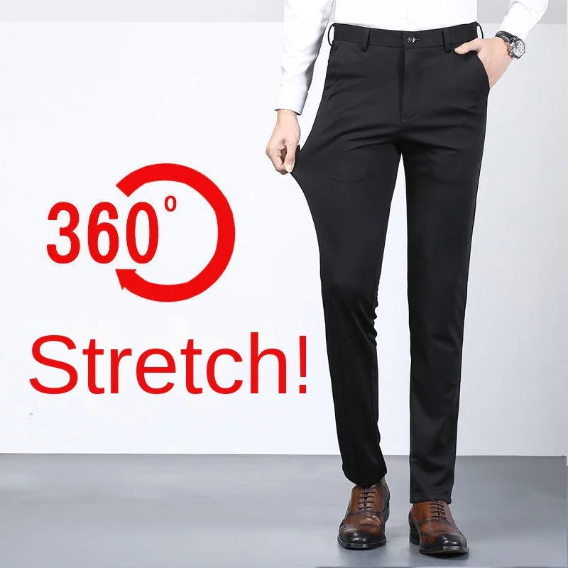 Casual Suit Pants Elastic