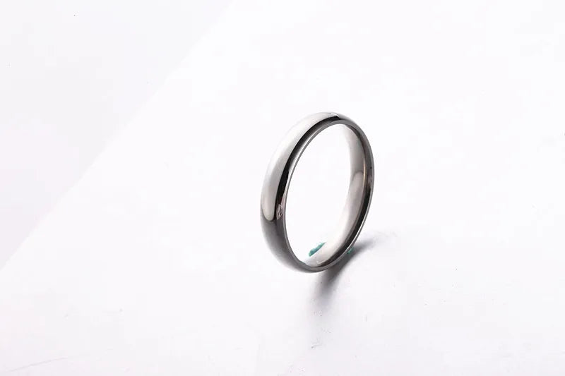 Titanium Ring Women/Men Prevent Allergy High Polished Rings