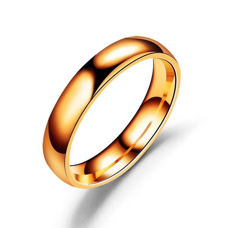 Titanium Ring Women/Men Prevent Allergy High Polished Rings