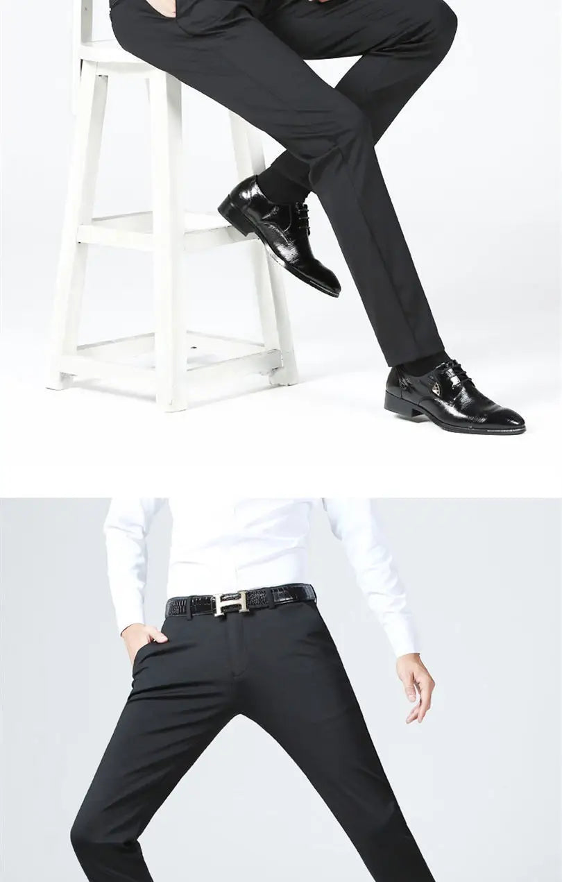 Casual Suit Pants Elastic