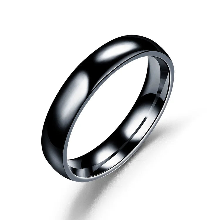 Titanium Ring Women/Men Prevent Allergy High Polished Rings