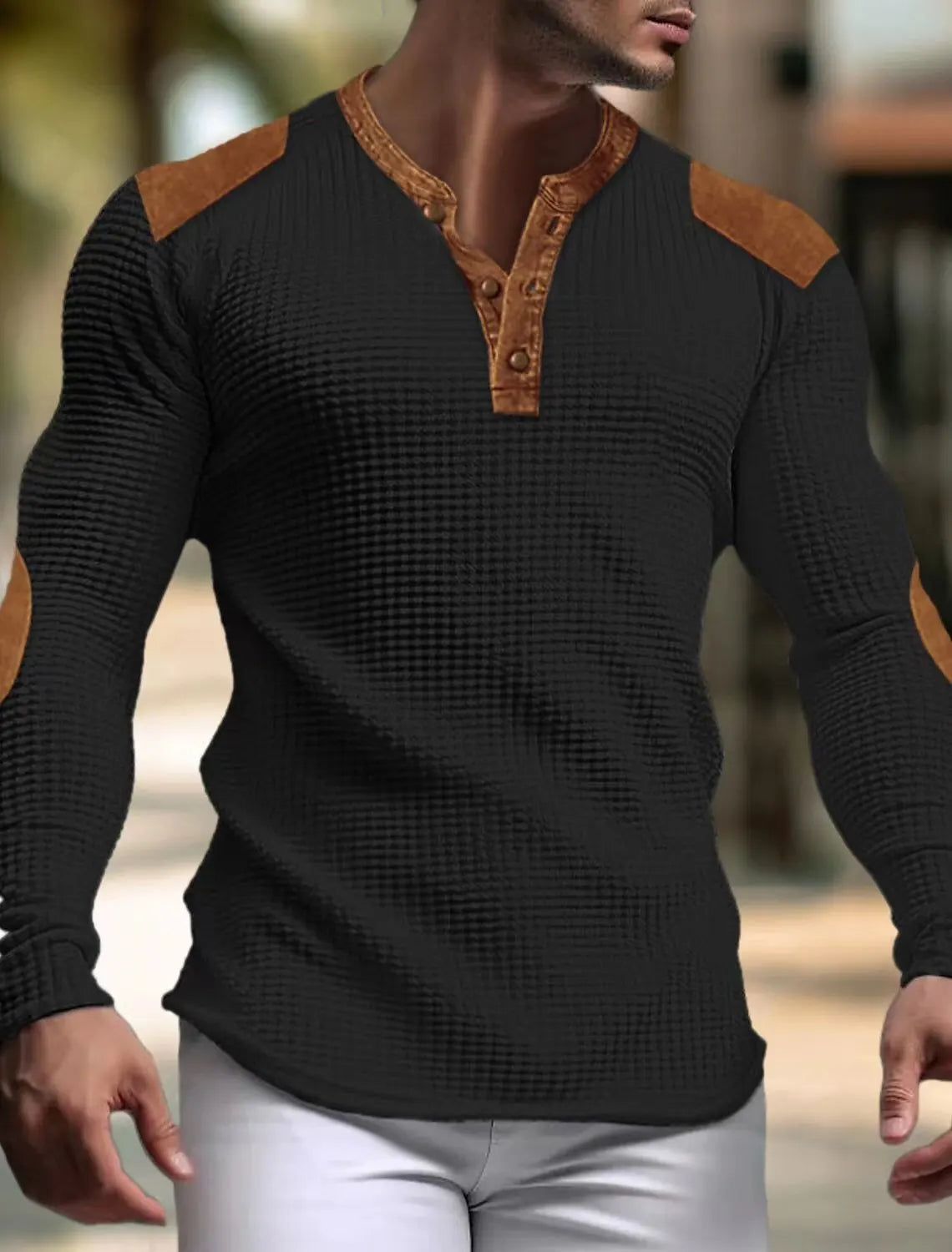 V-neck mesh slim fit