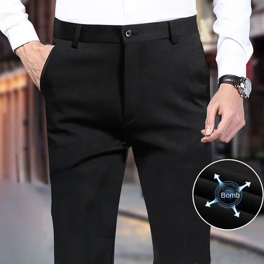 Casual Suit Pants Elastic