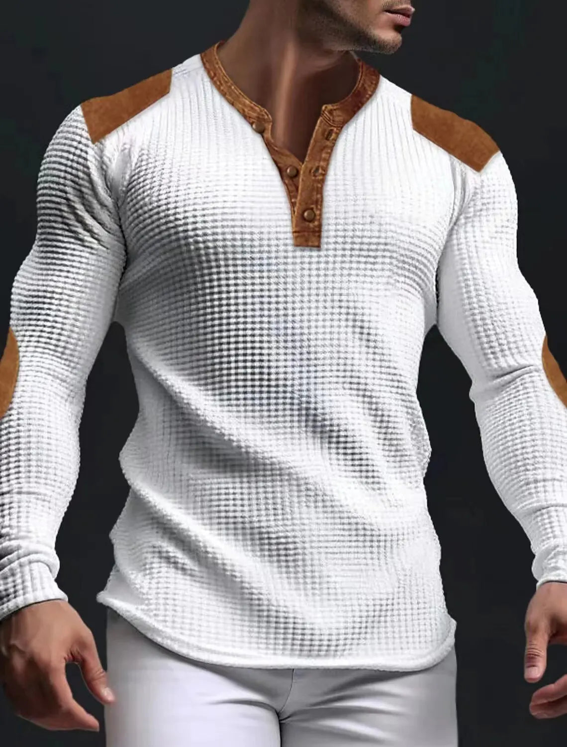 V-neck mesh slim fit