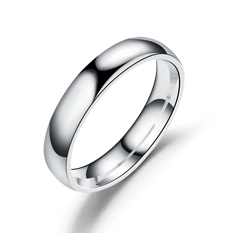 Titanium Ring Women/Men Prevent Allergy High Polished Rings