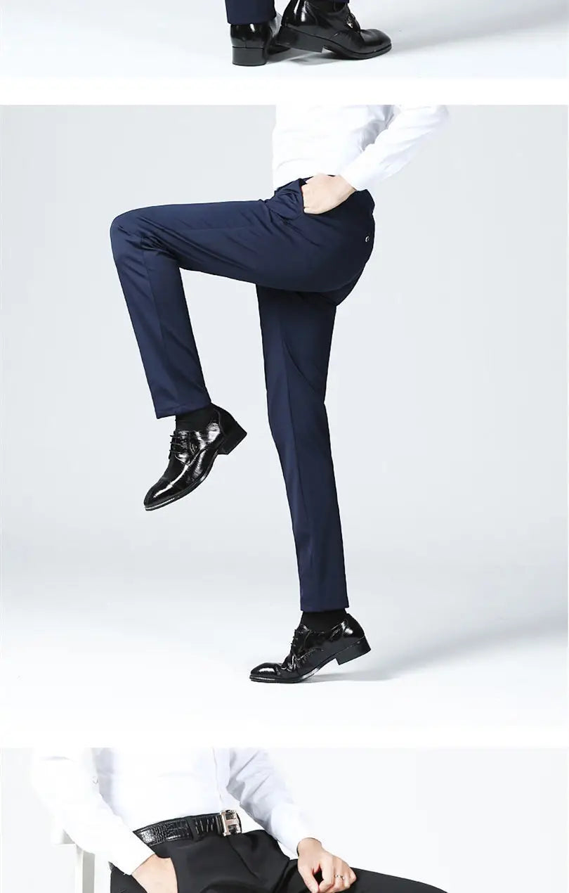 Casual Suit Pants Elastic