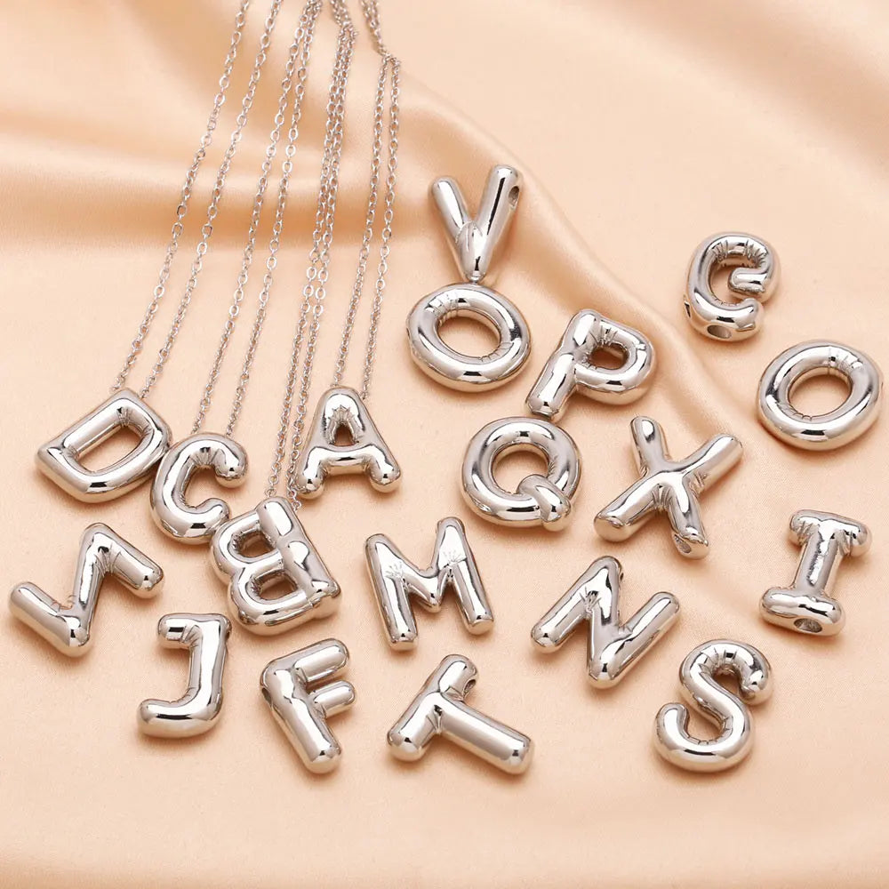 Chunky 26 Letters Custom Name Necklaces