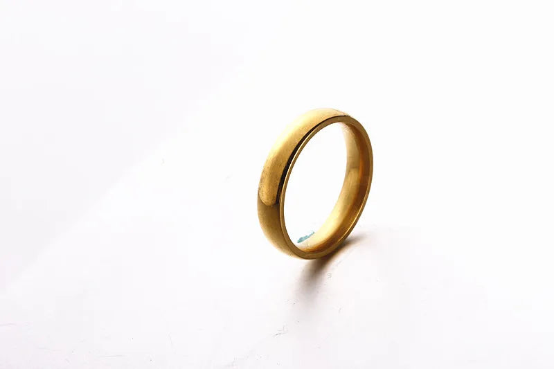 Titanium Ring Women/Men Prevent Allergy High Polished Rings