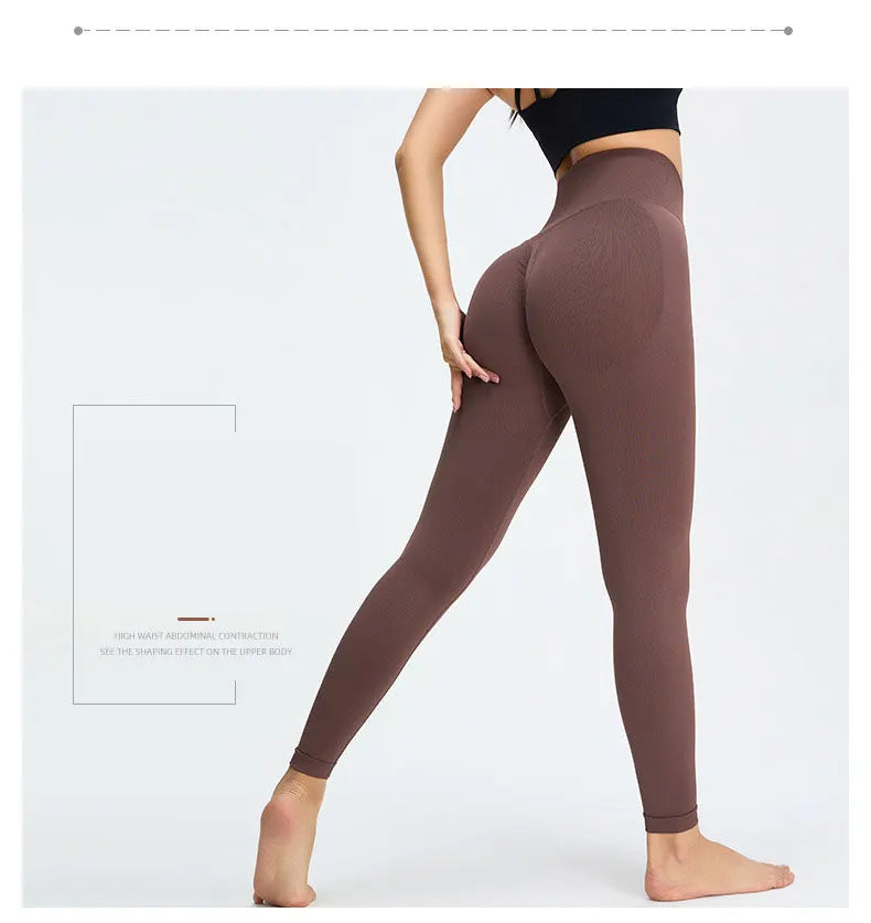 Seamless High Waist Yoga Pants.